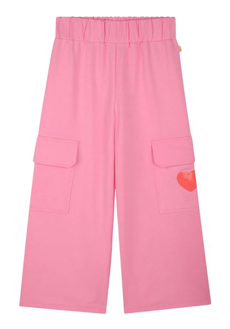 Pantalone bambina rosa in cotone Billieblush | U20861/MOROSA