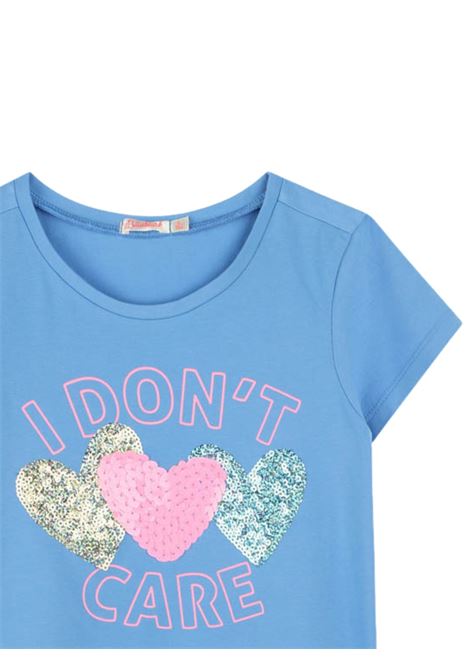 Girls' light blue cotton T-shirt Billieblush | U20923/MAAZZURRO