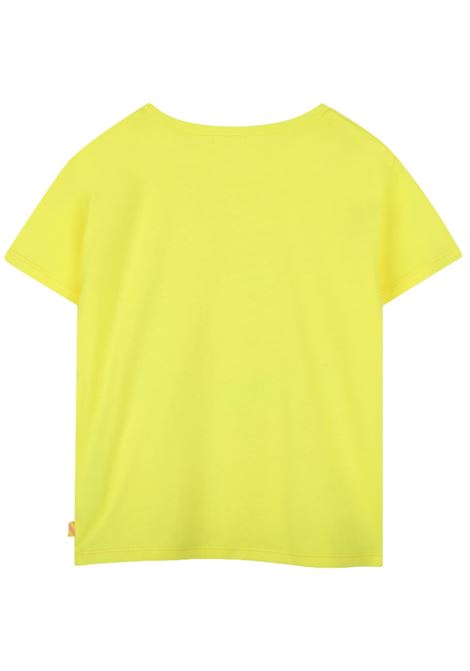 T-shirt bambina gialla in cotone Billieblush | U20924/MAGIALLO