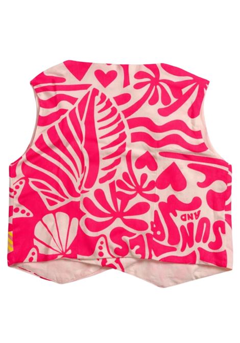 Gilet bambina rosa in viscosa Billieblush | U21046/MAROSA