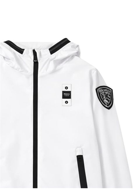 Giubbino bambina bianco in nylon BLAUER | 01402BIANCO