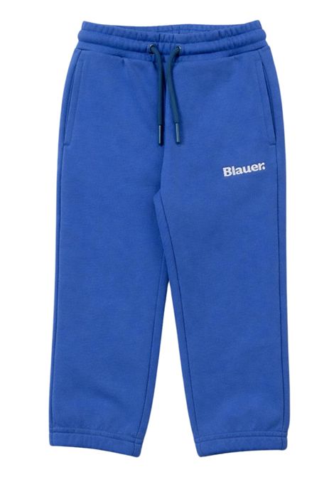 Pantalone neonato azzurro in cotone BLAUER | 01494AZZURRO