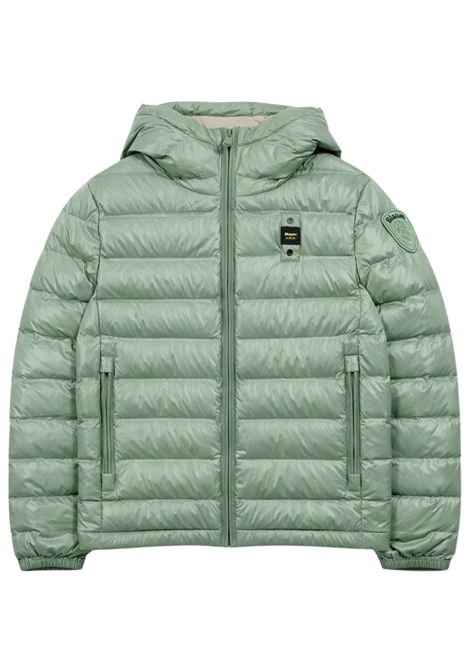Giubbino unisex verde con cappuccio BLAUER | 02366VERDE