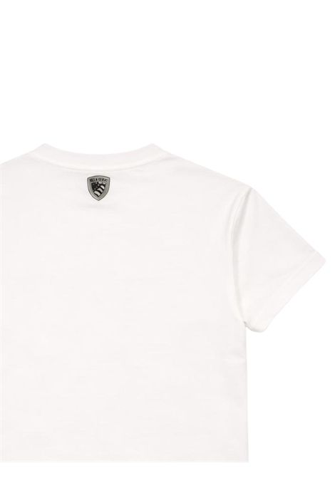 T-shirt bambino bianca in cotone BLAUER | 02524BIANCO