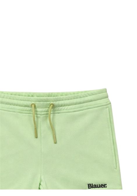 Shorts bambina verde in cotone BLAUER | 05508VERDE