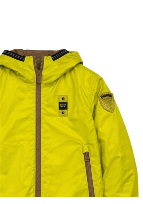 Green/beige reversible jacket for children BLAUER | 06372VERDE