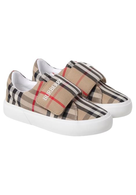 Sneakers Vintage Check Burberry Kids in canvas jacquard Burberry | 8079075/MACHECK