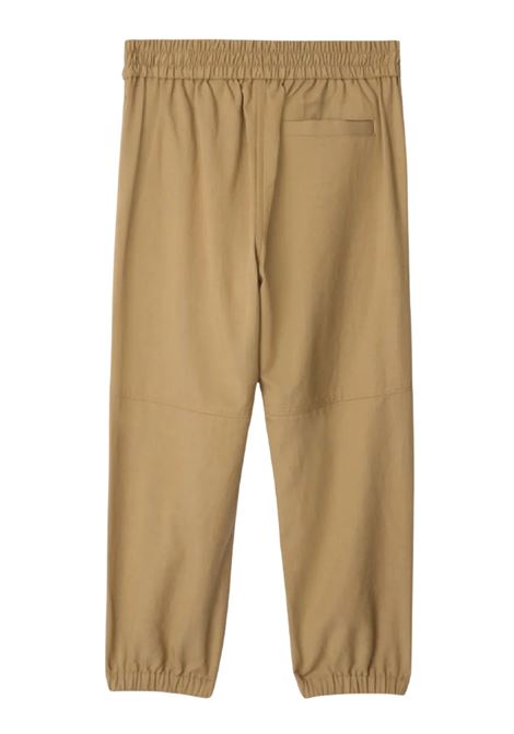 Beige cotton trousers for children Burberry | 8100149/MABEIGE
