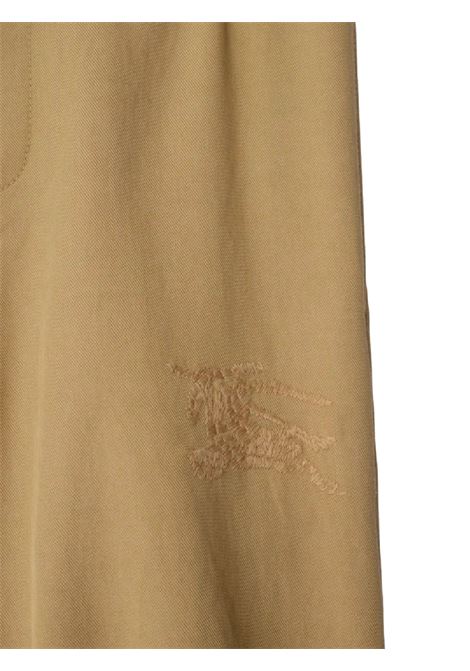 Beige cotton trousers for children Burberry | 8100149/MABEIGE