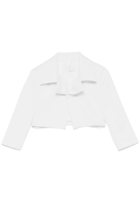 White satin jacket for girls COLORICHIARI | FL808175R/MABIANCO