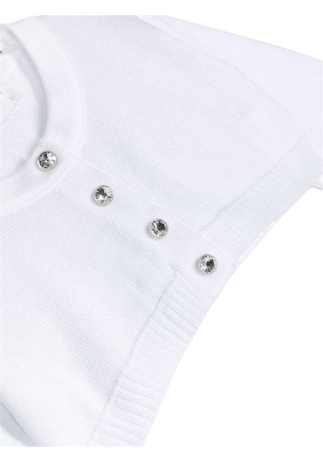 White cotton baby cardigan COLORICHIARI | FN878148/MABIANCO