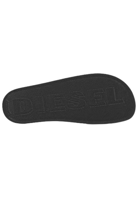 Ciabatte unisex in PVC nero DIESEL | BC0596/PIANERO