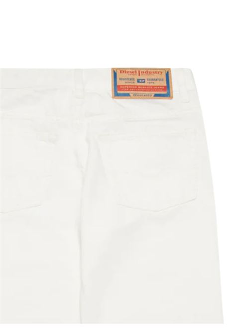 Jeans unisex bianco in cotone DIESEL | J01923KXBMQ/DELBIANCO