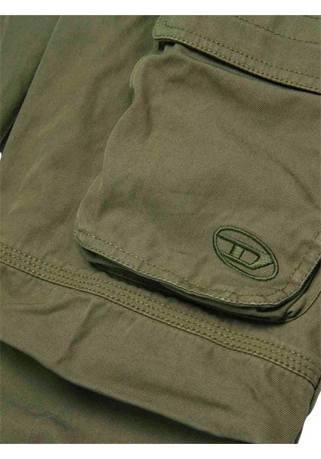 Pantalone unisex verde in cotone DIESEL | J02057KXBIM/DELVERDE
