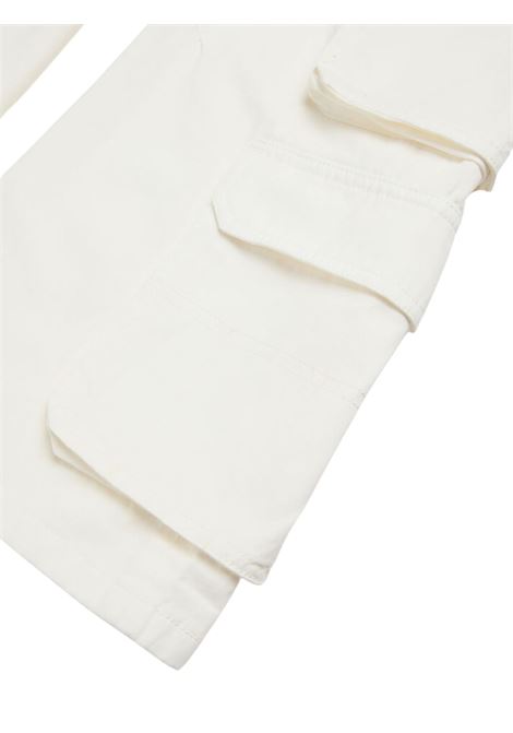Pantalone bambina bianco in cotone DIESEL | J02220KXBJ1/DELBIANCO