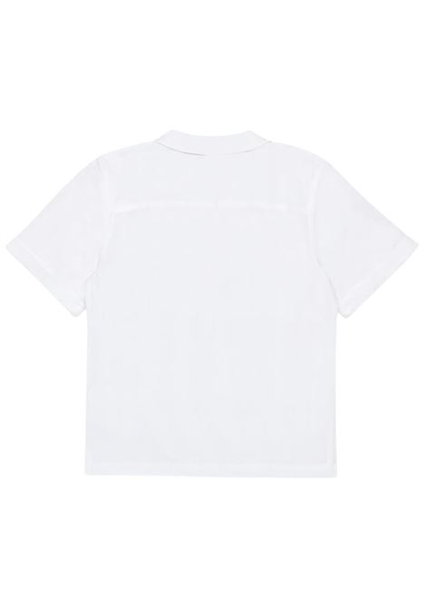 Camicia bambino bianca in cotone DIESEL | J02224KXBA8/DELBIANCO