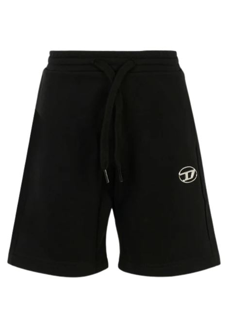 Bermuda bambino nero in cotone DIESEL | J02239KYAVF/DELNERO