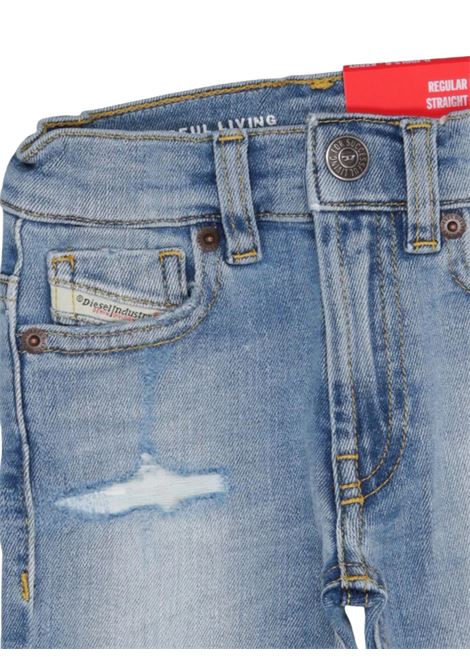 Jeans neonato in cotone denim DIESEL | K00322KXBN2/DELDENIM
