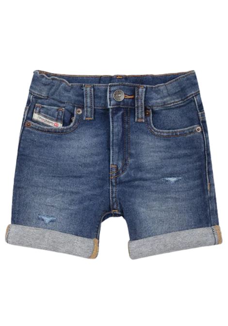 Baby Bermuda shorts in denim cotton DIESEL | K00362KXBN1/DELDENIM