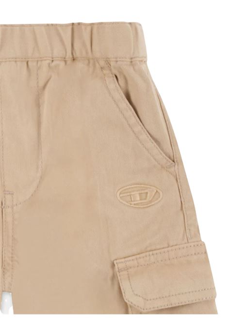 Pantalone neonato beige in cotone DIESEL | K00603KXBJ1/DELBEIGE
