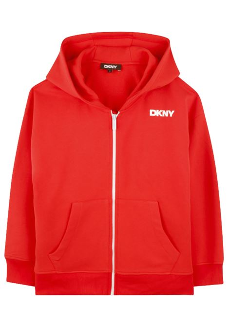 Felpa bambino rossa in cotone<BR/>
