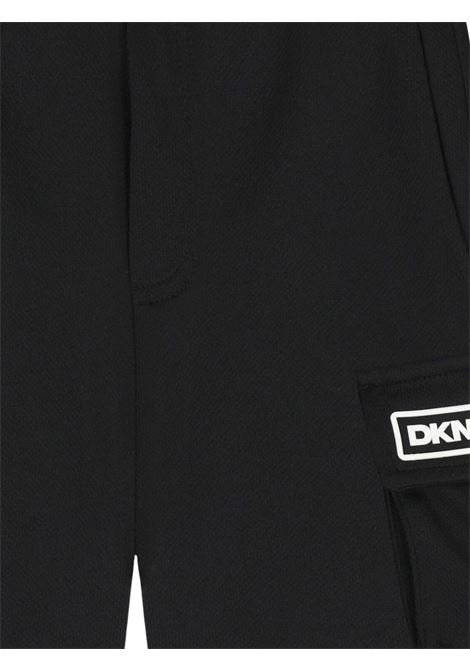 Black cotton Bermuda shorts for children DKNY | D62241/SUNERO