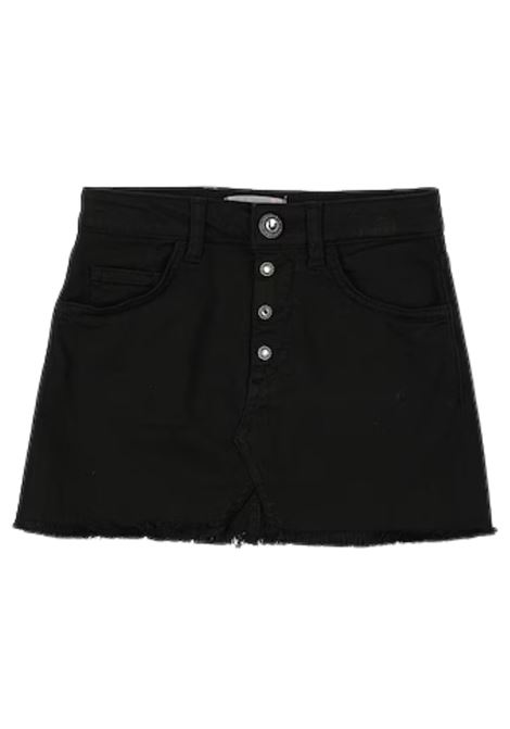 Black cotton skirt for girls DONDUP | DFGO35/SUNERO