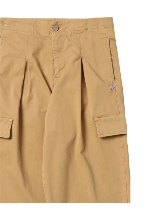 Beige cotton trousers for girls DONDUP | DFPA007/SUBEIGE