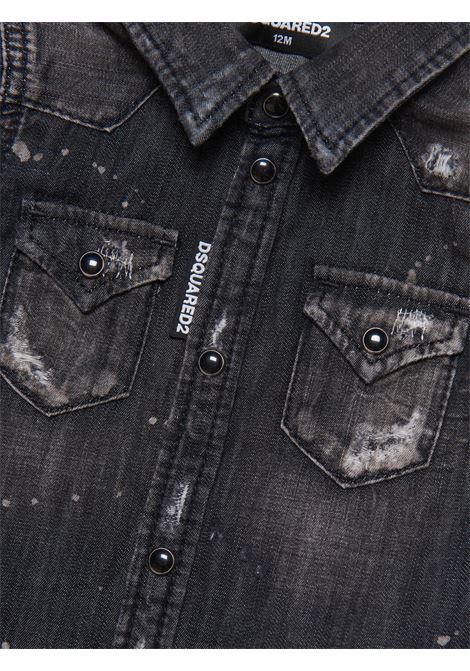 Baby denim cotton shirt DSQUARED2 | D2C112B/DELGRIGIO