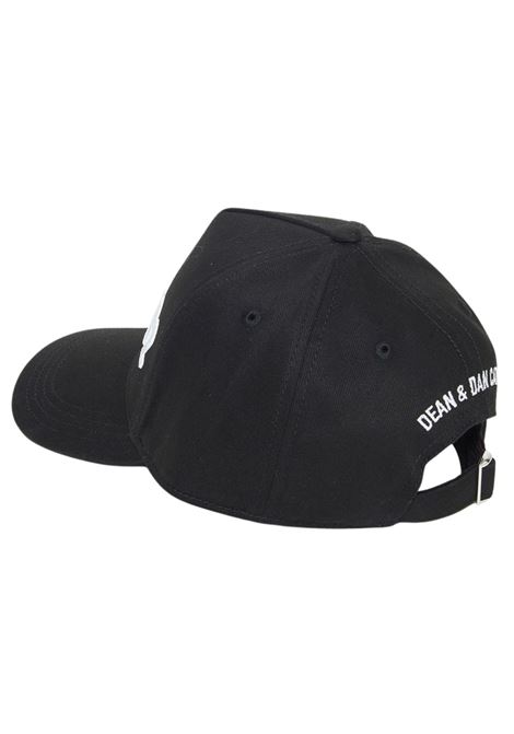 Unisex black cotton hat DSQUARED2 | D2F183U/DELNERO