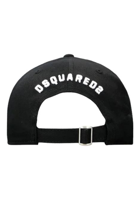 Unisex black cotton hat DSQUARED2 | D2F77U/FINERO