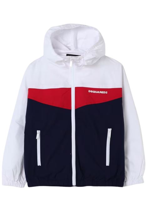 Giubbino bambino bianco/blu DSQUARED2 | D2J499U/DELBIANCO/BLU