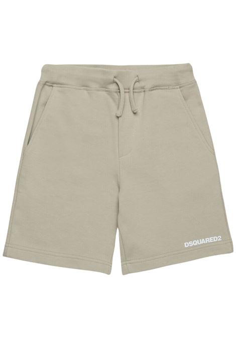 Bermuda bambino sabbia in cotone DSQUARED2 | D2P830U/MOSABBIA