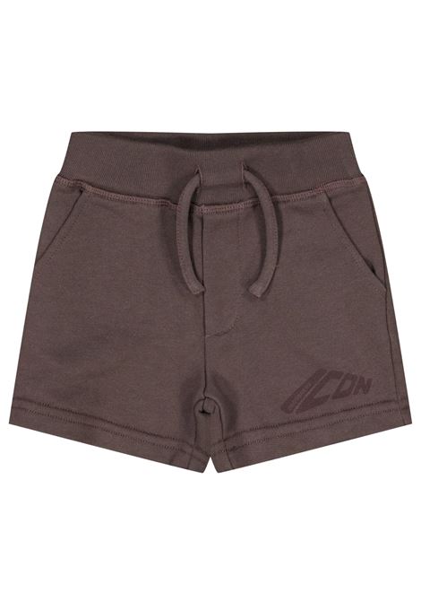 Coffee-colored cotton baby Bermuda shorts DSQUARED2 | D2P896B/DELCAFFÈ
