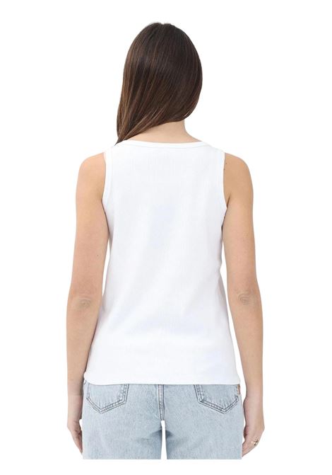 Canotta unisex bianca in cotone DSQUARED2 | D2T1169U/DELBIANCO