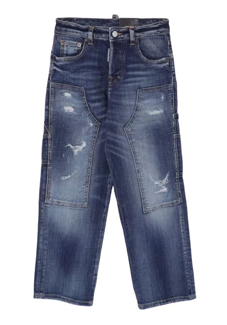 Unisex blue cotton jeans DSQUARED2 | DQ0236/DELDENIM