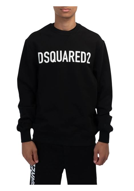 Felpa unisex nera in cotone DSQUARED2 | DQ2009D0A4D/DELNERO