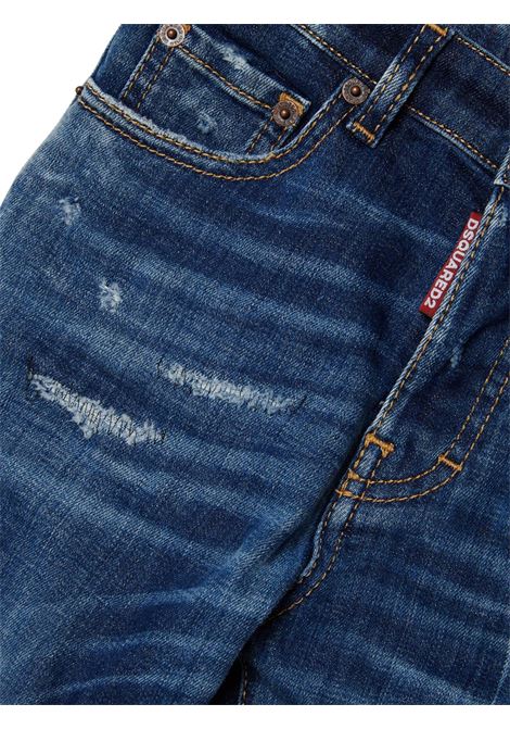 Blue cotton jeans for children DSQUARED2 | DQ2252/DELDENIM