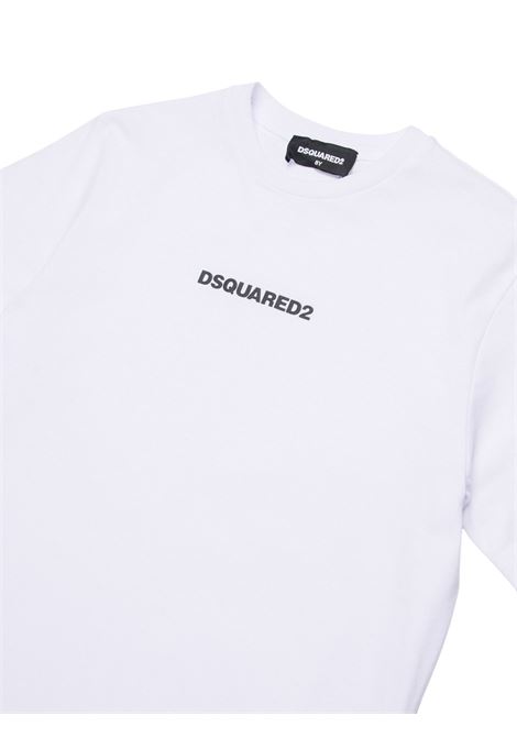 T-shirt bambino bianca in cotone DSQUARED2 | DQ2823/MABIANCO