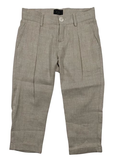 Children's linen and viscose trousers FAY | FU6P00/SUSABBIA