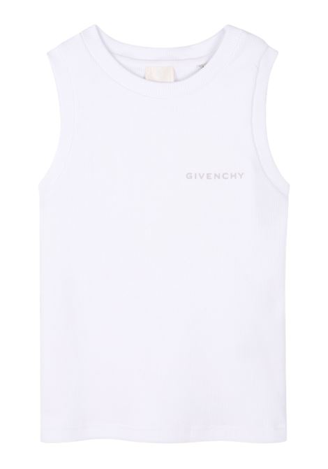 Unisex white cotton tank top GIVENCHY | H30724/MABIANCO