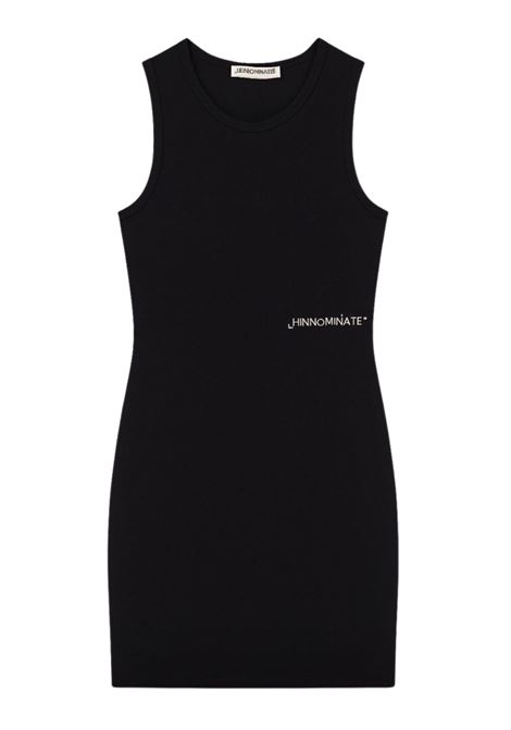 Abito bambina nero in cotone HINNOMINATE | 00176/DEBNERO