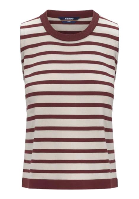 Beige/burgundy