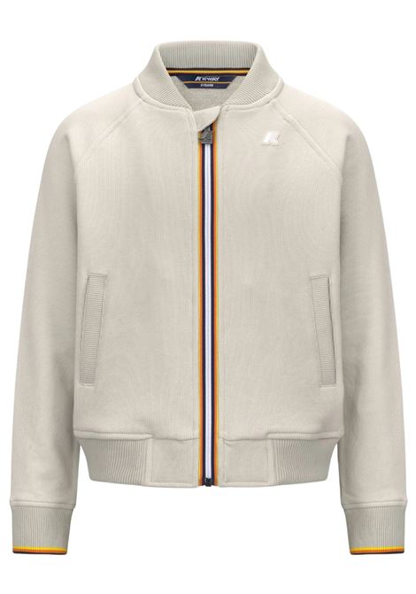 Felpa bambino sabbia in cotone K-way | K2148JW/DEBSABBIA