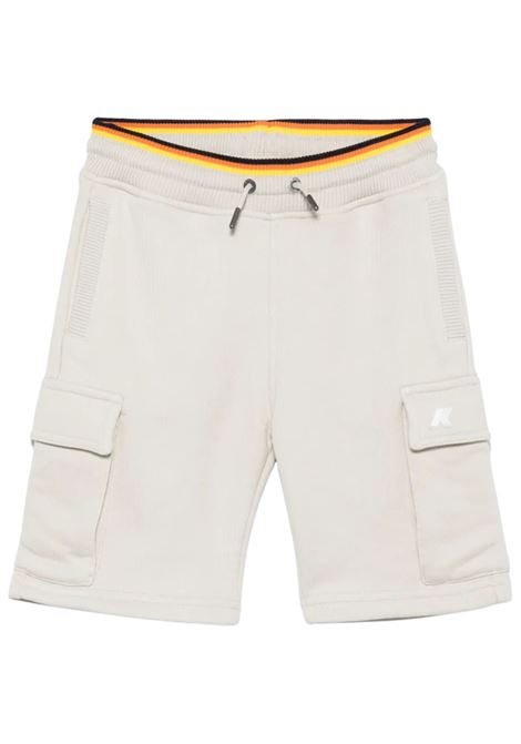 Beige cotton Bermuda shorts for children K-way | K7133SW/MABEIGE