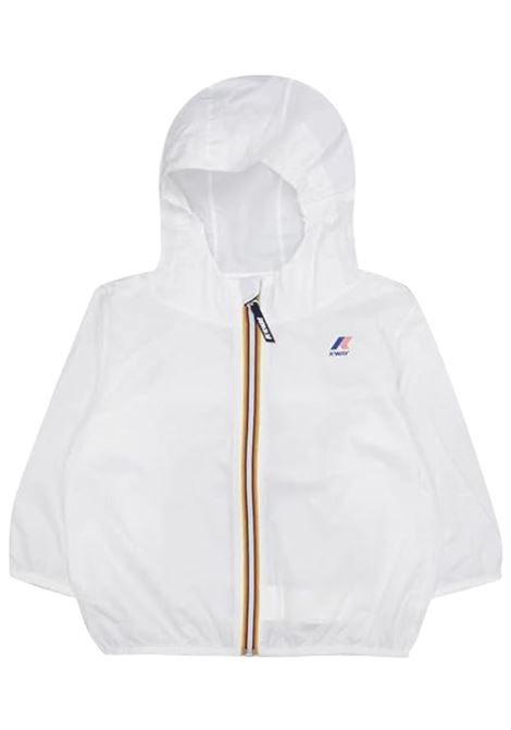Giubbino neonato bianco in nylon K-way | K8122BW/SUBIANCO