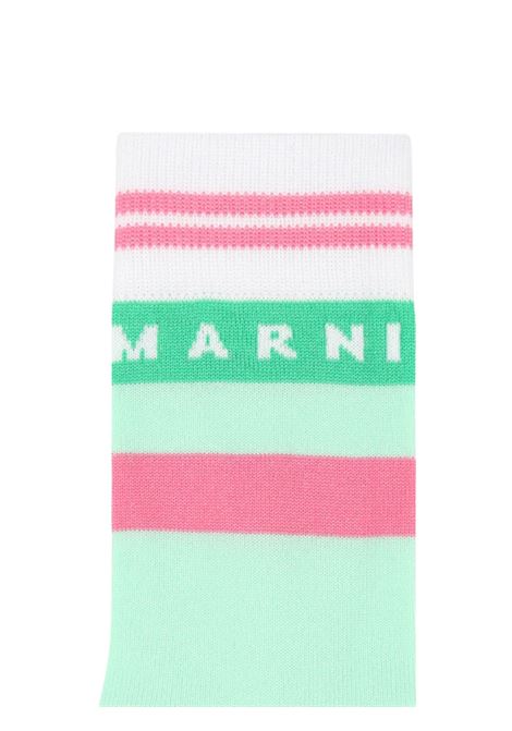 Green/pink girls' socks MARNI | MZ36F/DELVERDE