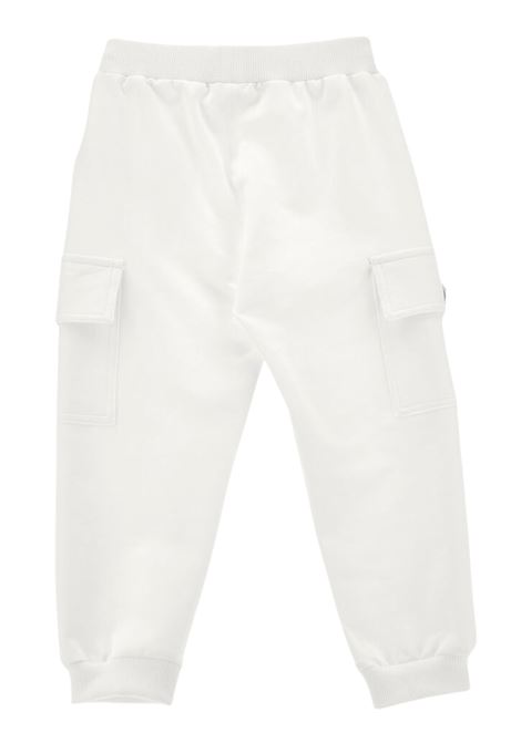 Pantalone bambina bianco in cotone Monnalisa | 17E4025030/ANBIANCO