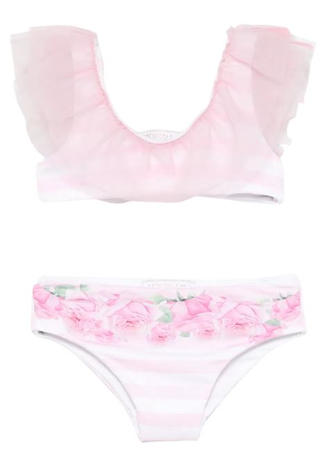 Costume da bagno bambina due pezzi Monnalisa | 39E0415095/ANROSA