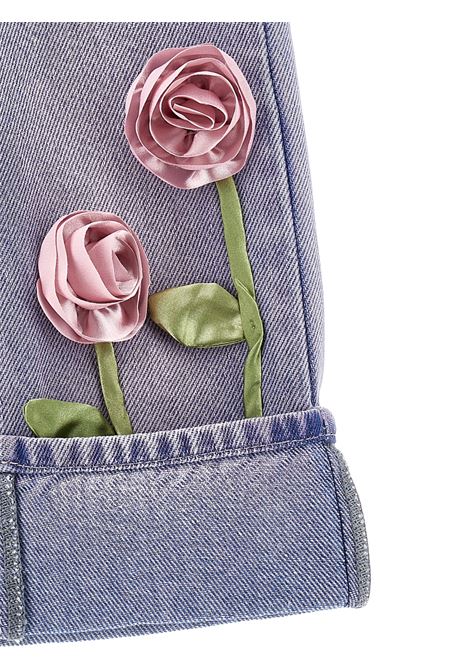 Baby girl's denim cotton jeans Monnalisa | 39E4005020/ANDENIM